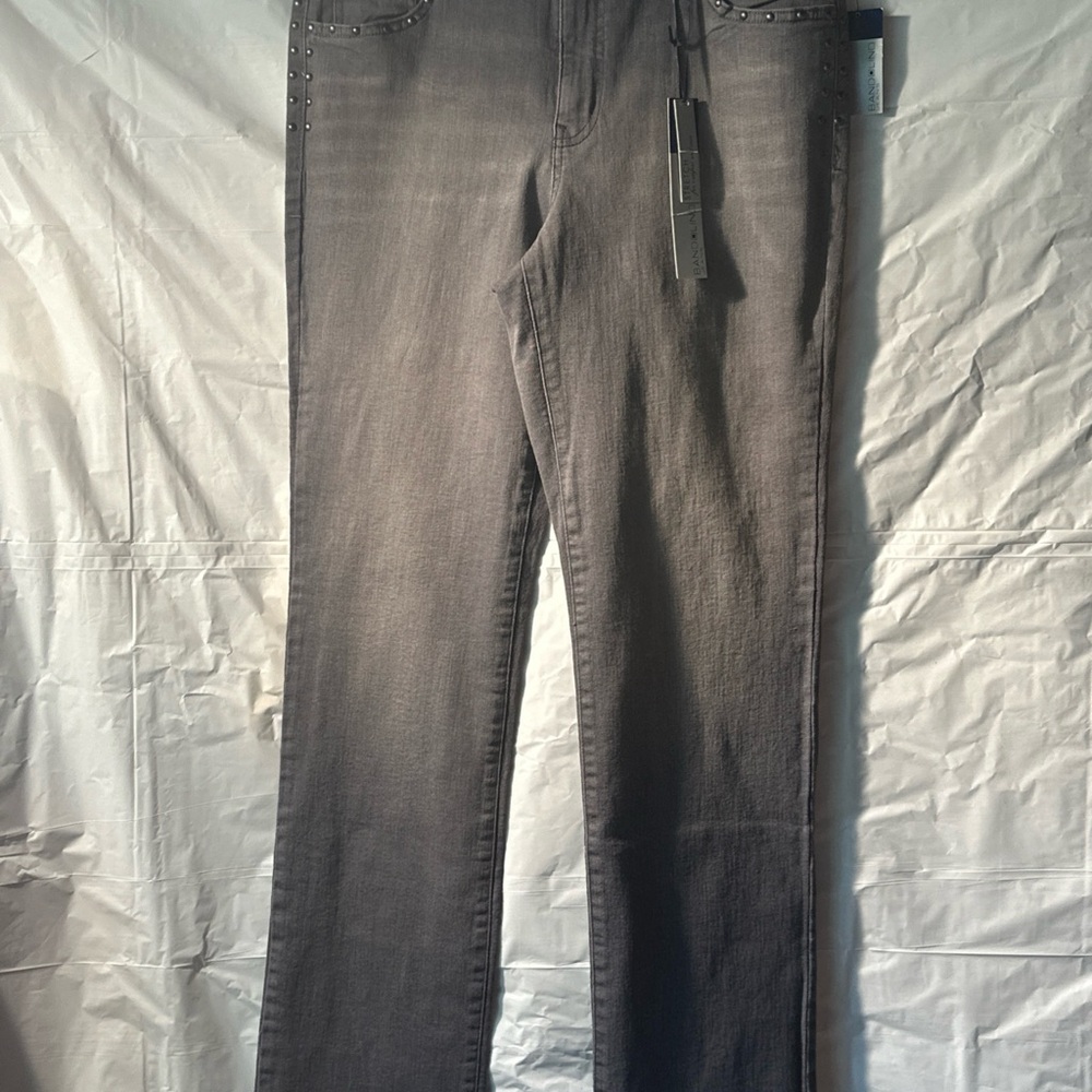 Bandolino Gray Straight Leg Jeans for Women